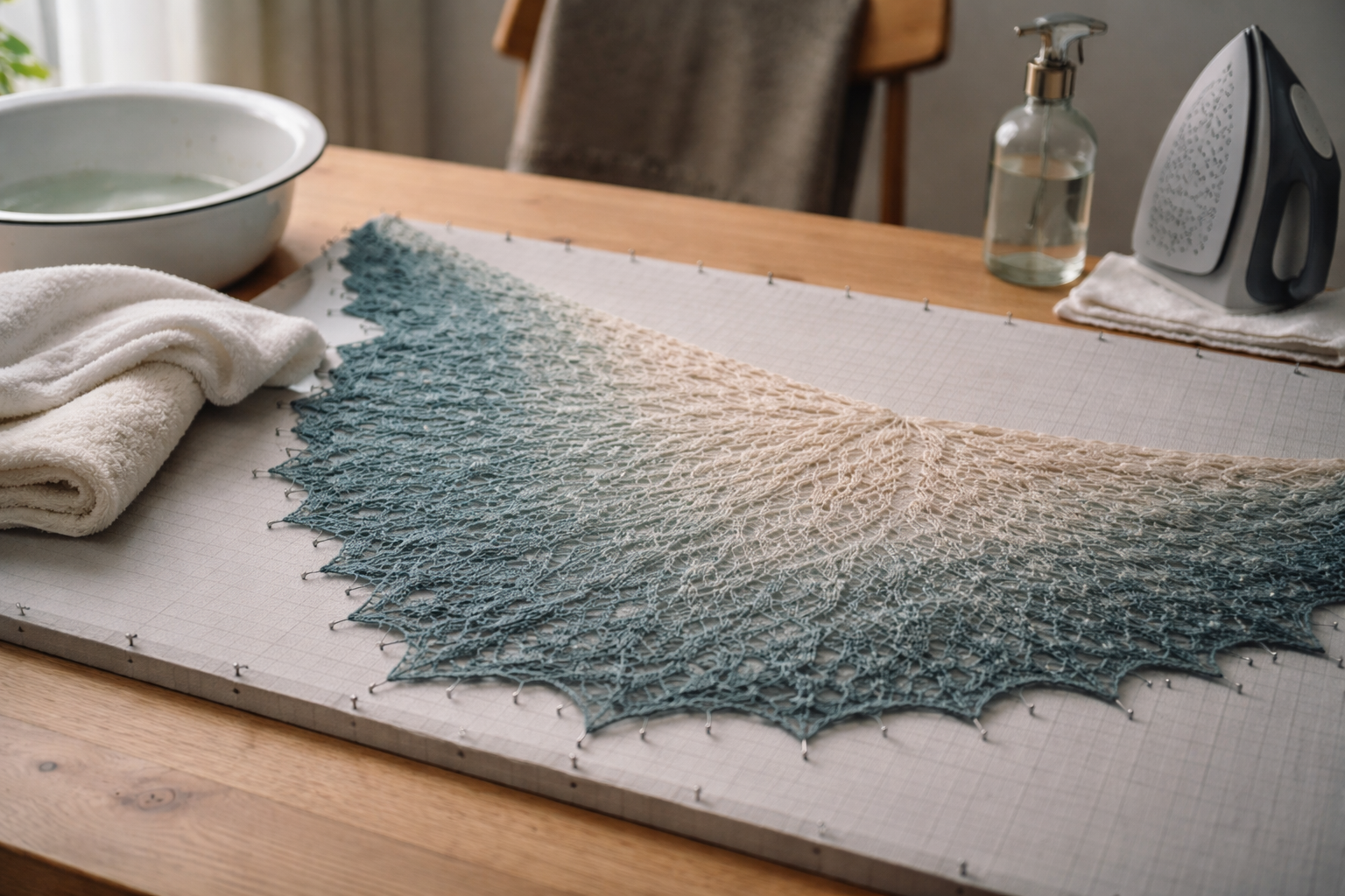 Blokning uden panik: sådan vasker og former du strik fiber for fiber