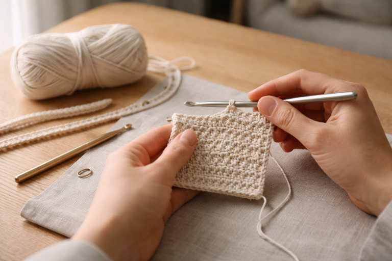 Lær at hækle uden skæve kanter: sådan spiller grundmaskerne