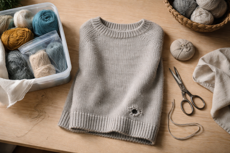 Møl i uld uden panik: rolig redningsplan til garn og strik