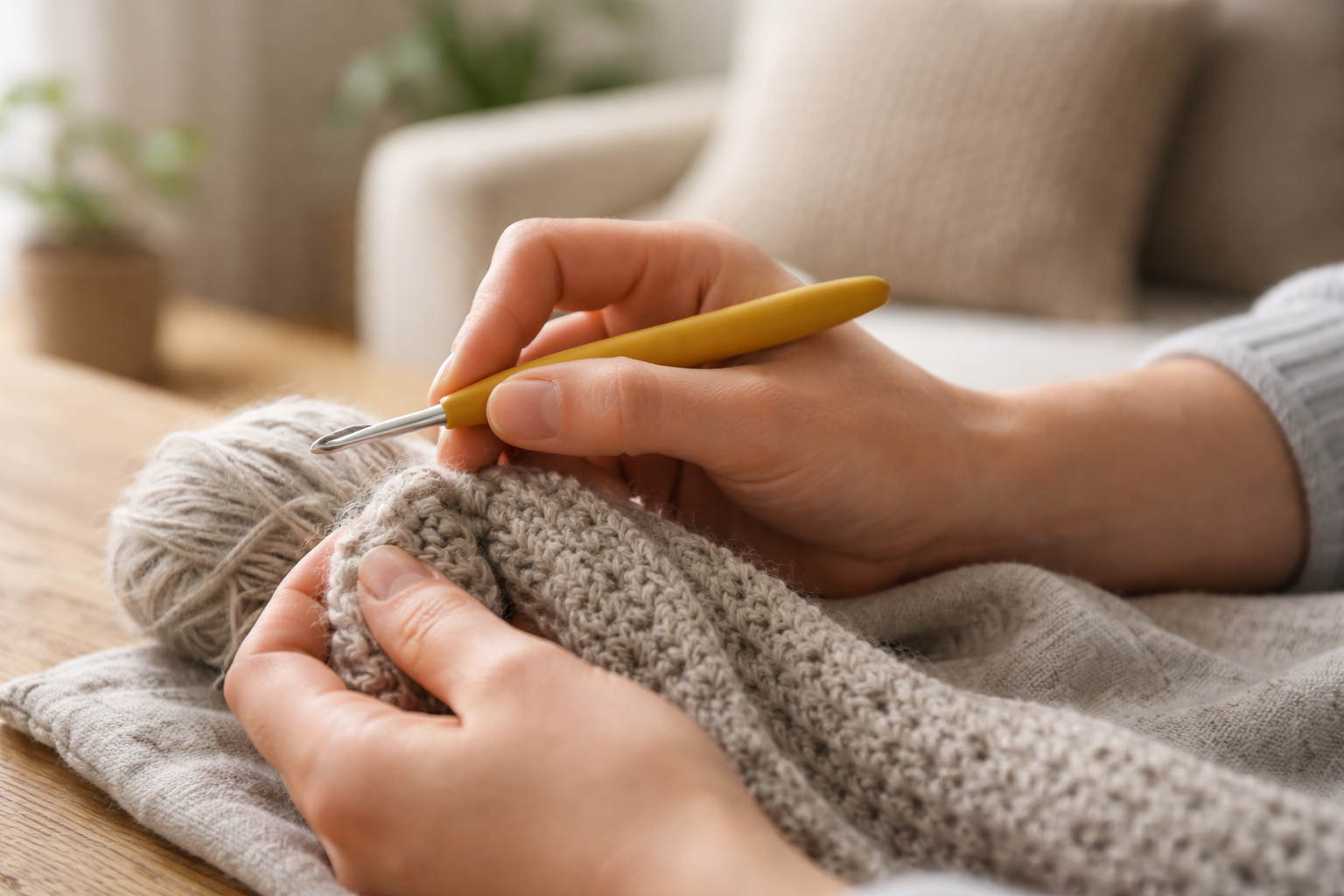 Ondt i hånden når du hækler? Sådan passer du på dine hænder