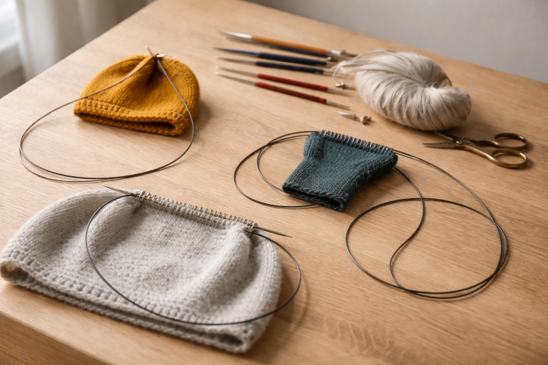 Rundpindens længde uden rod: find den der faktisk passer til dit strik